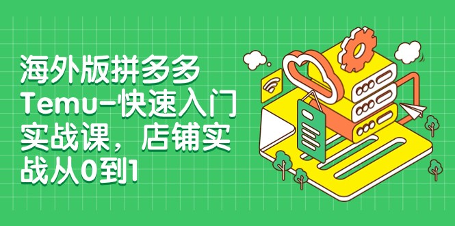 fy1926期-外版拼多多Temu-快速入门实战课，店铺实战从0到1（12节课）